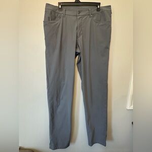 lululemon ABC Slim-Fit 5-Pocket Grey Pant Size 36